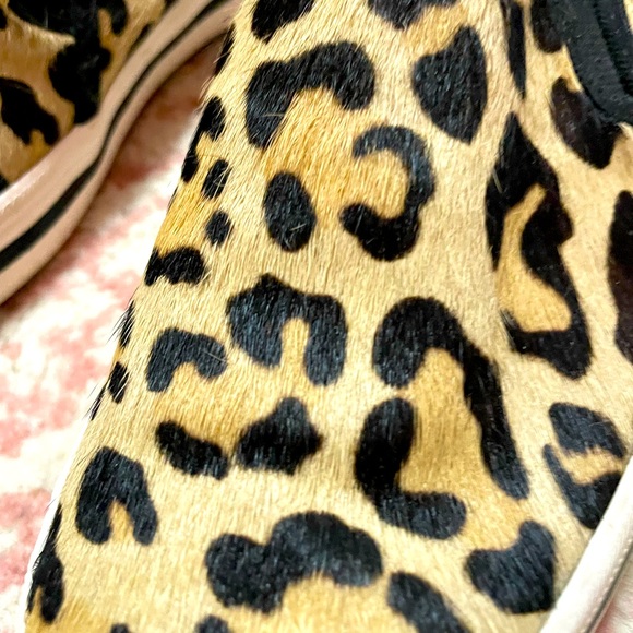 Keds x Kate Spade New York leopard “double decker” pony hair sneakers sz 7 - Picture 5 of 8